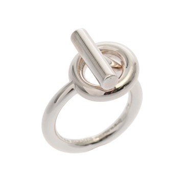 エルメス エシャペ リング MM #55 シルバー シルバー925 レディース ジュエリー 【中古】【jewelry】