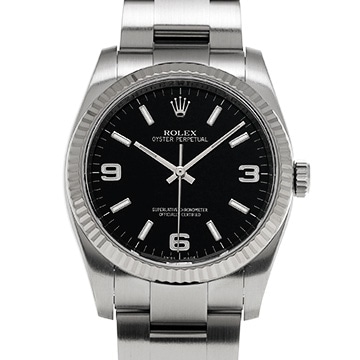 ロレックス オイスターパーペチュアル 36 116034 ブラック メンズ 時計 【中古】【wristwatch】