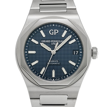 ジラール ペルゴ ロレアート 42mm 81010-11-431-11A ブルー メンズ 時計 【中古】【wristwatch】