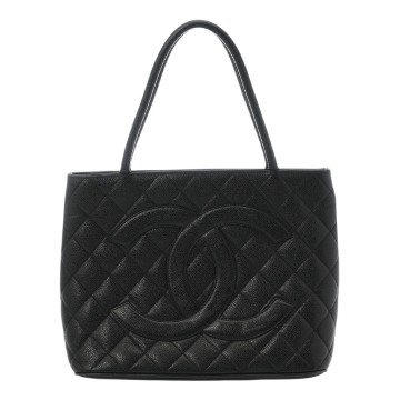 シャネル マトラッセ 復刻トート ブラック A01804 キャビアスキン レディース バッグ 【中古】【bag】