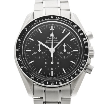 オメガ スピードマスター ムーンウォッチ プロフェッショナル アポロ11号 30th 3560.50 ブラック メンズ 時計 【中古】【wristwatch】