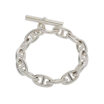 エルメス シェーヌダンクル  ブレスレット GM 13コマ シルバー シルバー925 ユニセックス ジュエリー 【中古】【jewelry】