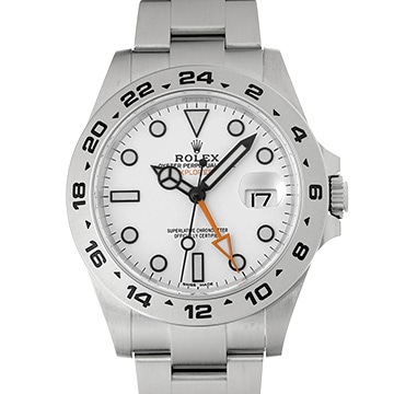 ロレックス エクスプローラーII 216570 ホワイト メンズ 時計 【中古】【wristwatch】