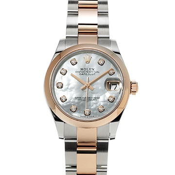 ロレックス デイトジャスト 278241NG ホワイトシェル/ダイヤモンド ユニセックス 時計 【新品】【wristwatch】