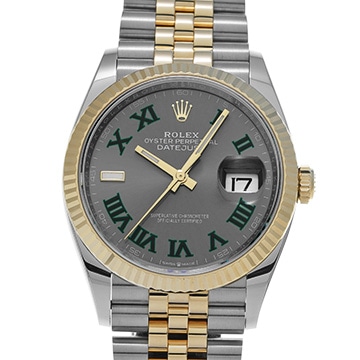 ロレックス デイトジャスト 36 126233 スレート メンズ 時計 【中古】【wristwatch】