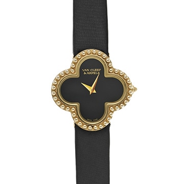 ヴァン クリーフ&アーペル アルハンブラ スモール VCARD21900 ブラックオニキス レディース 時計 【中古】【wristwatch】