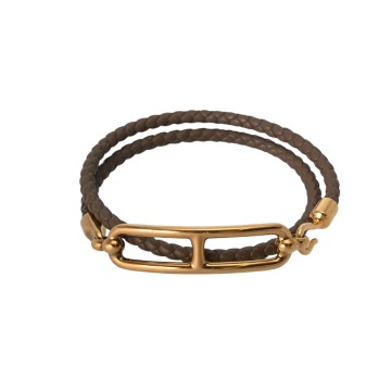 エルメス ルリ ドゥブルトゥール エトゥープ/ゴールド金具 ヴォースイフト レディース ジュエリー 【中古】【jewelry】