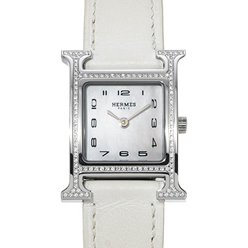 エルメス Hウォッチ HH1.235 ホワイトシェル レディース 時計 【中古】【wristwatch】