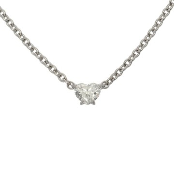 カルティエ ラブサポート ネックレス ハートダイヤ シルバー K18ホワイトゴールド WG レディース ジュエリー 【中古】【jewelry】