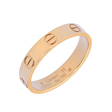 カルティエ ミニラブリング #52 ゴールド K18イエローゴールド YG レディース ジュエリー 【中古】【jewelry】