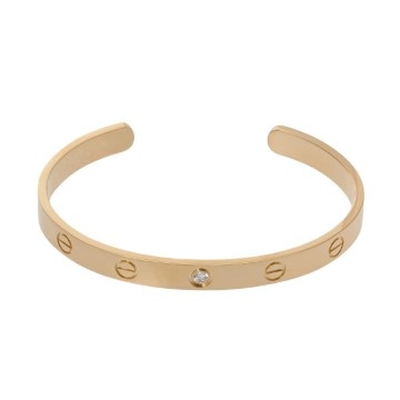 カルティエ ラブオープン ブレスレット #17 ゴールド K18イエローゴールド YG レディース ジュエリー 【中古】【jewelry】