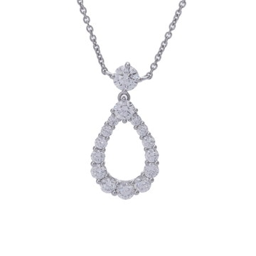 ハリー ウィンストン ループ ネックレス エクストララージ シルバー PEDPPLXLLP Pt950プラチナ レディース ジュエリー 【中古】【jewelry】