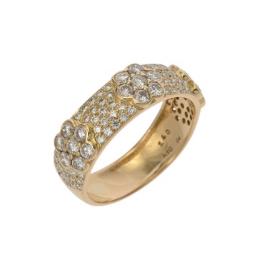 ポンテヴェキオ フラワーリング ゴールド K18イエローゴールド YG レディース ジュエリー 【中古】【jewelry】