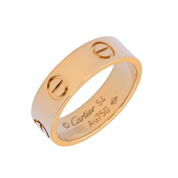 カルティエ ラブリング #54 ゴールド B4084654 K18イエローゴールド YG レディース ジュエリー 【中古】【jewelry】