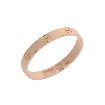 カルティエ ミニラブリング #67 ピンク K18ピンクゴールド PG レディース ジュエリー 【中古】【jewelry】