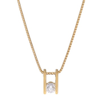 タサキ ダイヤ ネックレス   イエロー K18イエローゴールド YG レディース ジュエリー 【中古】【jewelry】