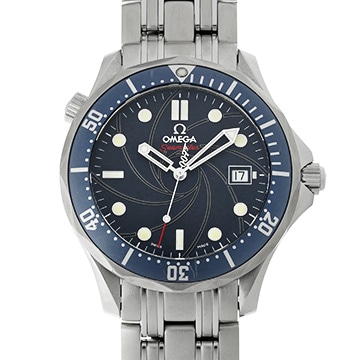 オメガ シーマスター 300 コーアクシャル 007 ジェームズボンド 2226.80 ブルー メンズ 時計 【中古】【wristwatch】
