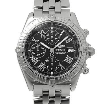 ブライトリング クロスウィンド A13355 ブラック メンズ 時計 【中古】【wristwatch】