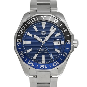 タグ ホイヤー アクアレーサー キャリバー7 GMT WAY201T.BA0927 ブルー メンズ 時計 【中古】【wristwatch】