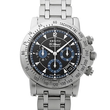 ゼニス エル・プリメロ レインボー クロノグラフ 02.0461.400/71 ブラック/ブルー メンズ 時計 【中古】【wristwatch】