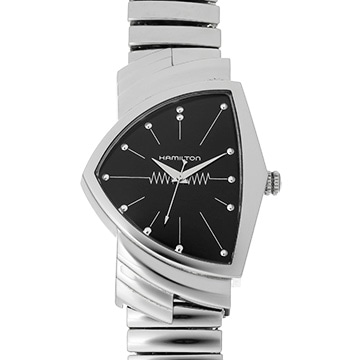 ハミルトン ベンチュラ H244112 ブラック メンズ 時計 【中古】【wristwatch】