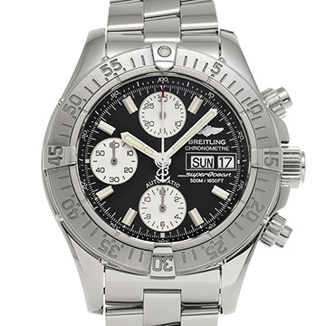 ブライトリング クロノ スーパーオーシャン A111B83PRS ブラック/シルバー メンズ 時計 【中古】【wristwatch】