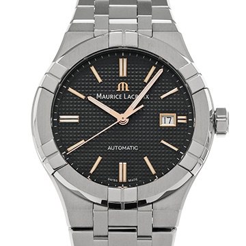 モーリス ラクロア アイコン オートマティック AI6008-SS002-331-2 ブラック メンズ 時計 【中古】【wristwatch】