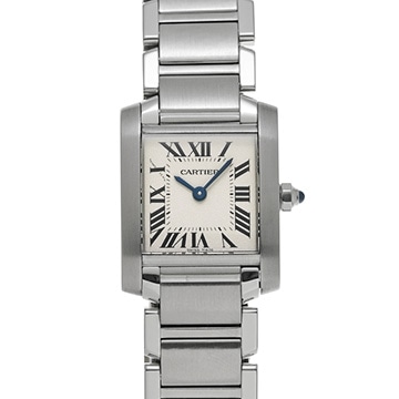 カルティエ タンクフランセーズ SM W51008Q3 シルバー レディース 時計 【中古】【wristwatch】