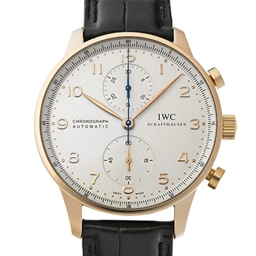 IWC ポルトギーゼ クロノグラフ IW371480 シルバー メンズ 時計 【中古】【wristwatch】