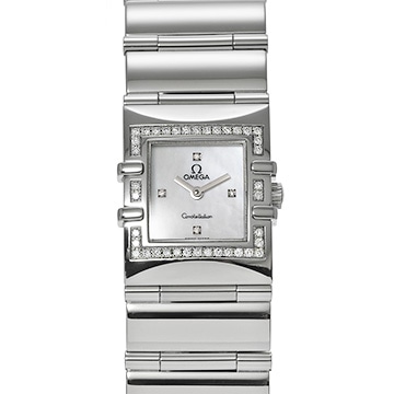 オメガ コンステレーション カレ クアドラ  1528.76 ホワイトシェル/ダイヤモンド レディース 時計 【中古】【wristwatch】