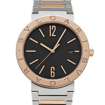 ブルガリ ブルガリブルガリ ソロテンポ BBP41SG ブラック メンズ 時計 【中古】【wristwatch】