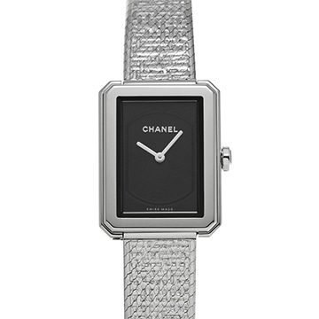 シャネル ボーイフレンド ツイード H4876 ブラック レディース 時計 【中古】【wristwatch】