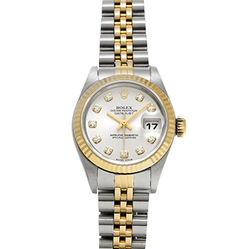ロレックス デイトジャスト 79173G シルバー/ダイヤモンド レディース 時計 【中古】【wristwatch】