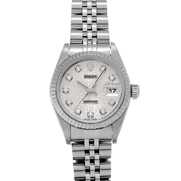 ロレックス デイトジャスト 69174G シルバーコンピュータ/ダイヤモンド レディース 時計 【中古】【wristwatch】