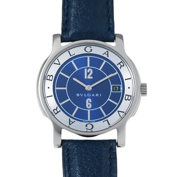 ブルガリ ソロテンポ ST35S ブルー ユニセックス 時計 【中古】【wristwatch】