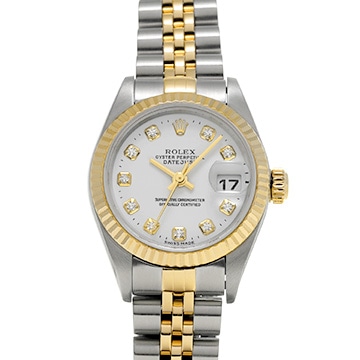 ロレックス デイトジャスト 79173G ホワイト/ダイヤモンド レディース 時計 【中古】【wristwatch】