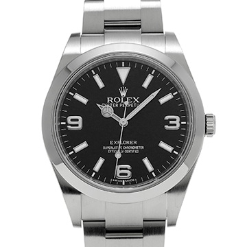 ロレックス エクスプローラー 214270 ブラック メンズ 時計 【中古】【wristwatch】