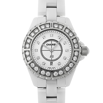 シャネル J12 33MM H2429 ホワイト/ダイヤモンド レディース 時計 【中古】【wristwatch】