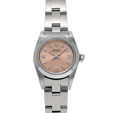 ロレックス オイスターパーペチュアル 76080 ピンク レディース 時計 【中古】【wristwatch】