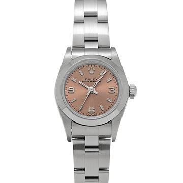 ロレックス オイスターパーペチュアル 76080 ピンク レディース 時計 【中古】【wristwatch】