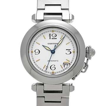 カルティエ パシャC W31015M7 ホワイト ユニセックス 時計 【中古】【wristwatch】