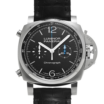 パネライ ルミノール クロノ PAM01109 ブラック メンズ 時計 【中古】【wristwatch】