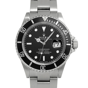ロレックス サブマリーナ デイト 16610 ブラック メンズ 時計 【中古】【wristwatch】