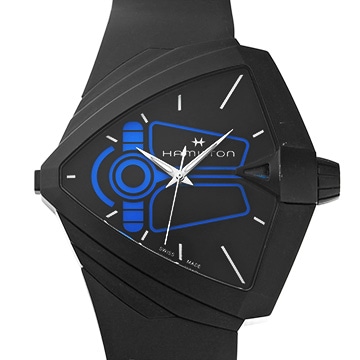 ハミルトン ベンチュラXXL H24614330 ブラック メンズ 時計 【中古】【wristwatch】