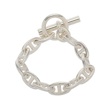 エルメス シェーヌダンクル  ブレスレット GM 12コマ シルバー シルバー925 ユニセックス ジュエリー 【中古】【jewelry】