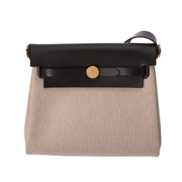 エルメス エールバッグ ジップ 20 エベーヌ トワルアッシュ/バッシュハンター ユニセックス バッグ 【新品】【bag】