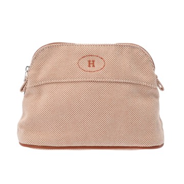エルメス ボリード ポーチ ミニ テラコッタ トワルアッシュ ユニセックス 【中古】【bag】