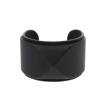 エルメス レザーブレスレット メド―ル ＃T3 ブラック ヴォースイフト ユニセックス ジュエリー 【未使用】【jewelry】