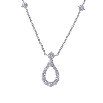 ハリー ウィンストン ループ ランドルチェーン ネックレス シルバー PEDPRNXLLP Pt950プラチナ レディース ジュエリー 【中古】【jewelry】