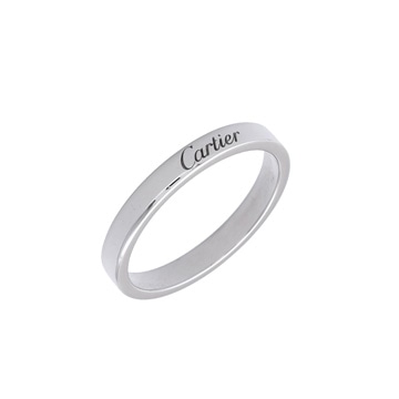 カルティエ ウェディング リング #59 シルバー Pt950プラチナ レディース ジュエリー 【中古】【jewelry】